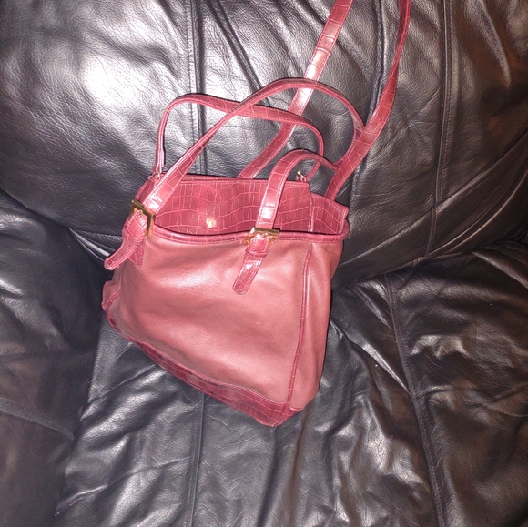 Burgundy Leather purse - Picture 4 of 6